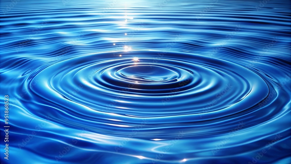 Abstract blue water ripples background perfect for design projects