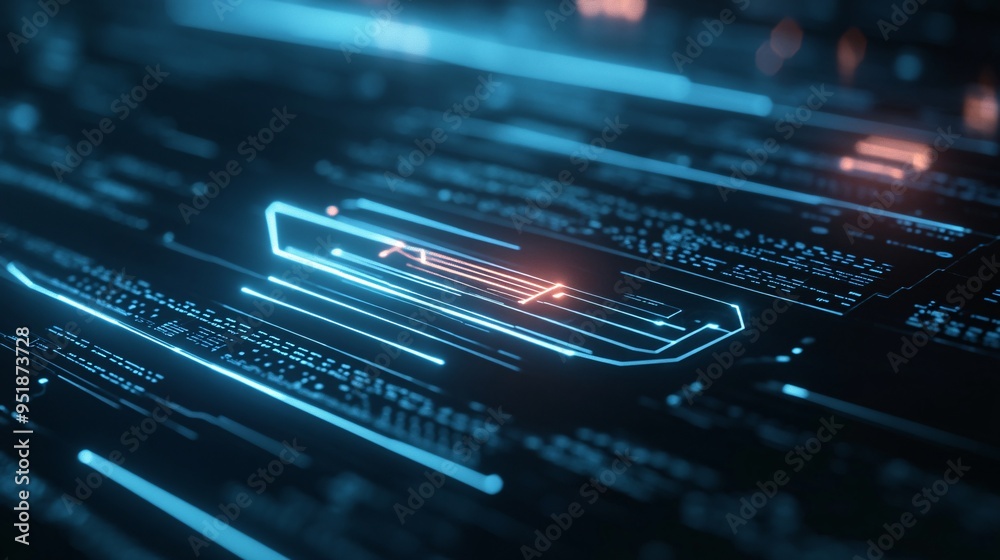 Animated Digital Signature Appearing as a Glowing Line Animated Digital Signature Appearing as a Glowing Line