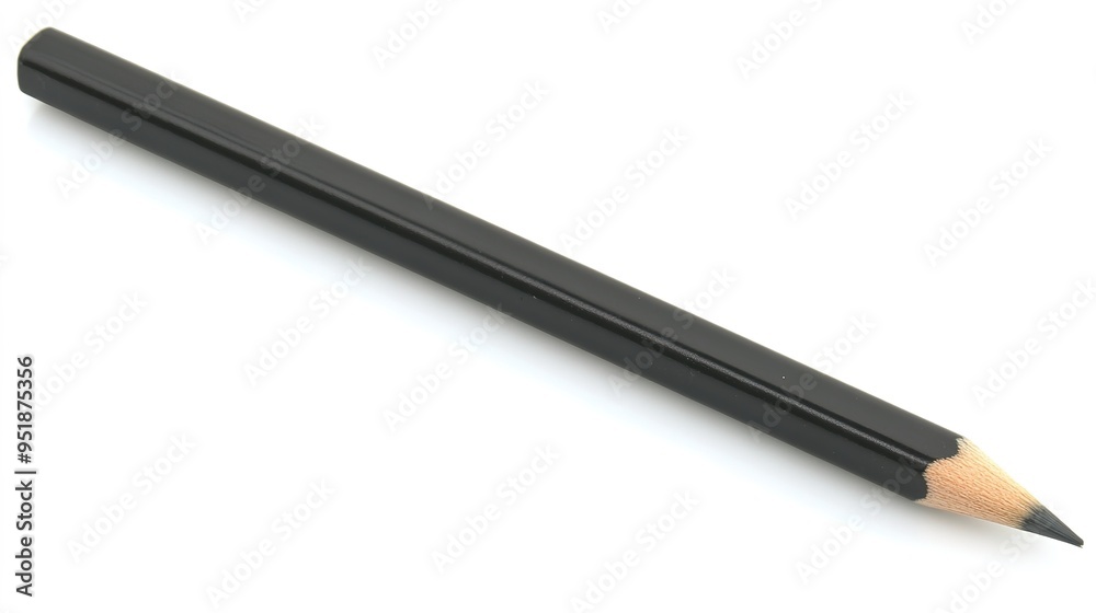 Classic Pencil: Close-Up Image of a Traditional Writing Tool with Sharpened Tip and Wood Grain Finish Classic Pencil: Close-Up Image of a Traditional Writing Tool with Sharpened Tip and Wood Grain Finish