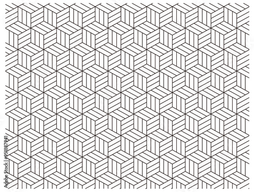 幾何学模様・立方体2