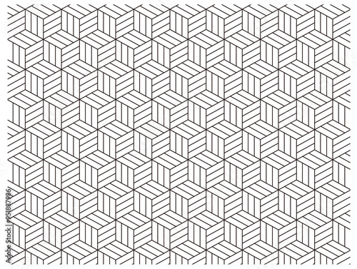 幾何学模様・立方体2