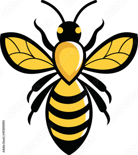 bee clip art vector