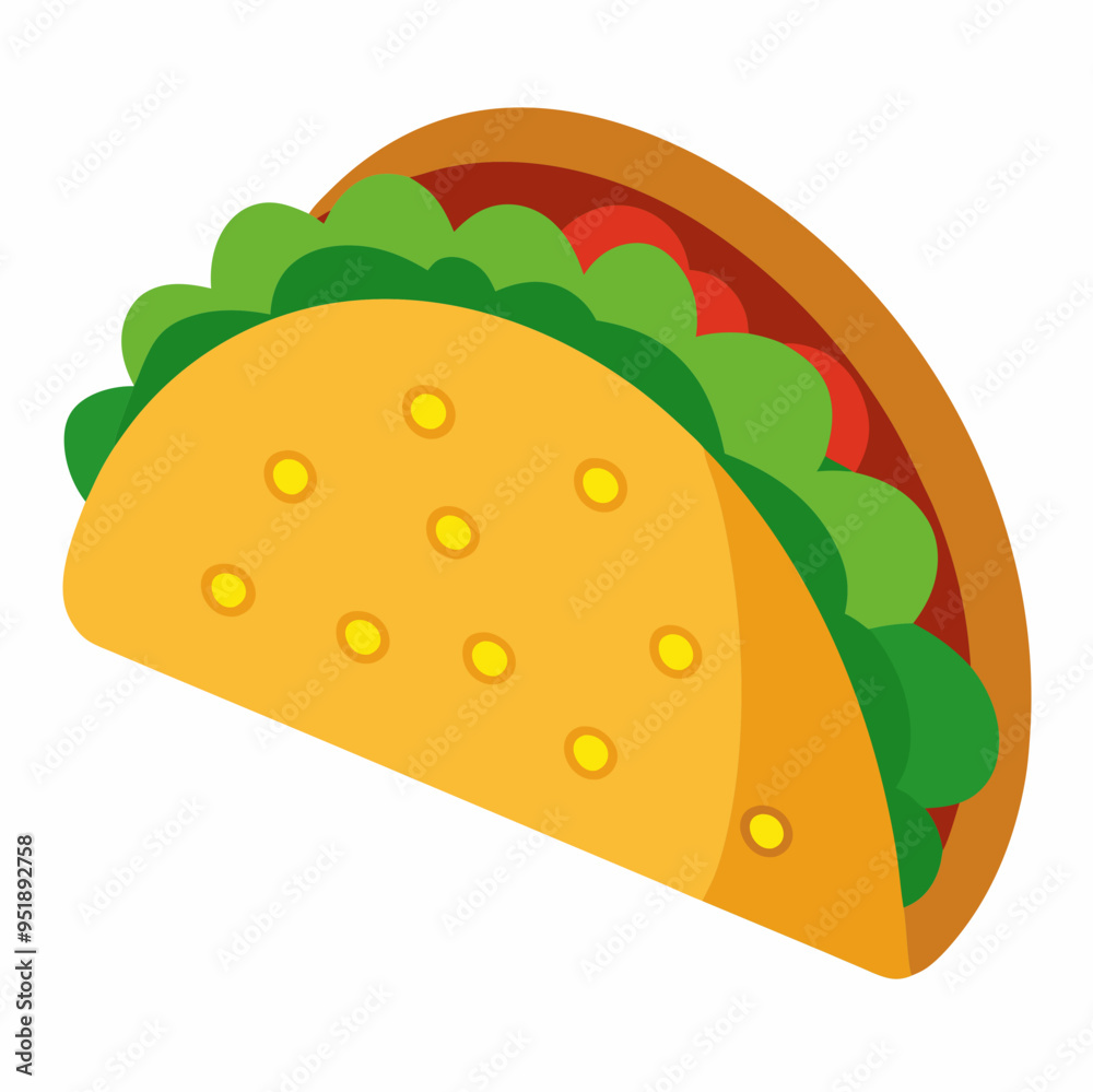 Tacos Illustration Vector - Ideal for Recipes and Culinary Projects Tacos Illustration Vector - Ideal for Recipes and Culinary Projects