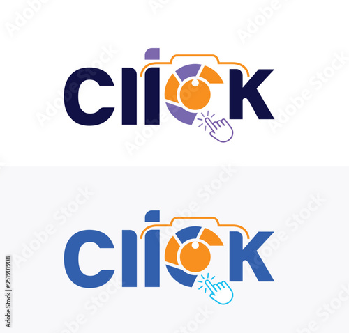 click photography logo vector
