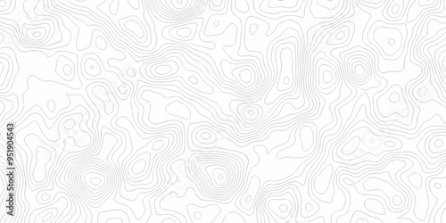 Vector seamless wave stripe topography map pattern. Topography map geography relief. Abstract wavy line curve striped cartography grid diagram.