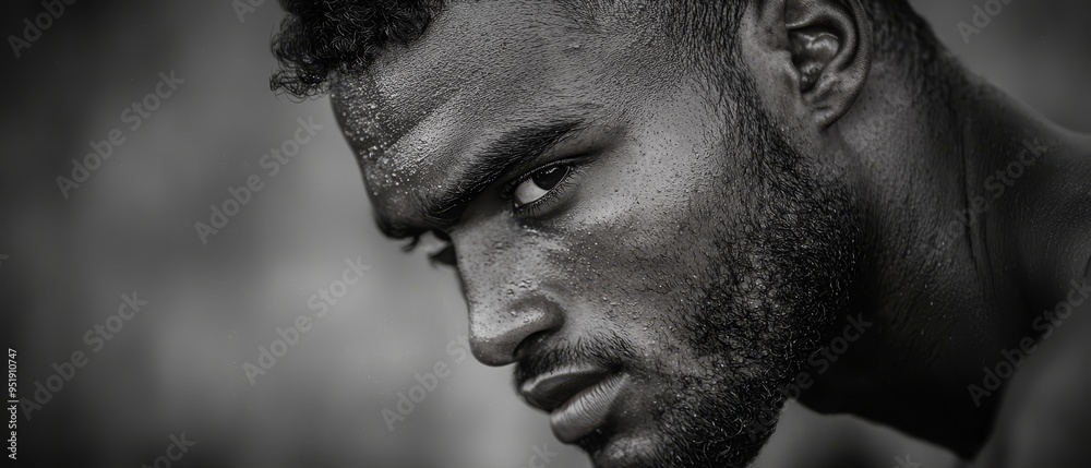 face marked with freckles, serious expression face marked with freckles, serious expression