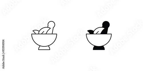 herbal set icon with white background vector stock illustration