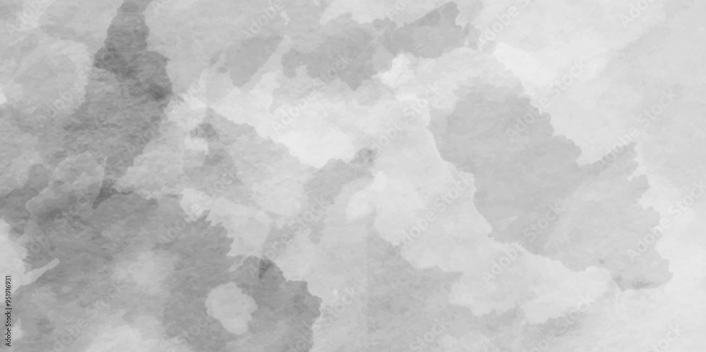 Naklejka premium Vector watercolor texture for cards. Grey watercolour banner,Paint leaks and Ombre effects. Cement wall modern style background and texture.Old grunge textures design .cement wall texture,