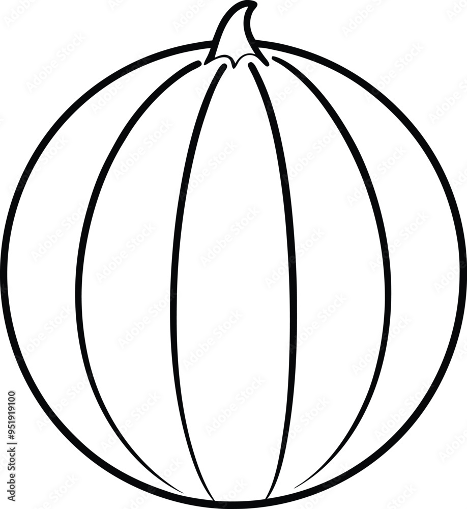 Whole melon silhouette with a simple clean shape representing its round and smooth structure
Whole melon silhouette with a simple clean shape representing its round and smooth structure