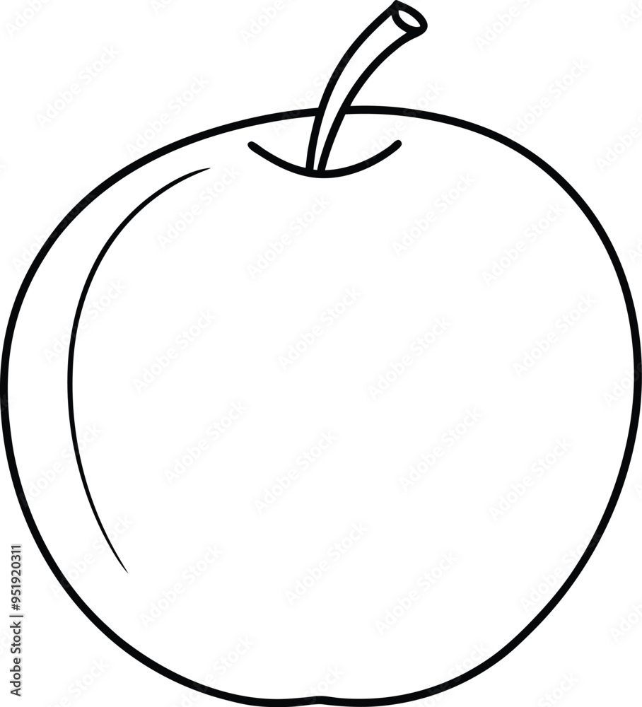 Simple line art depicting a whole jujube with smooth curves and minimalist style emphasizing the fruit's unique shape
Simple line art depicting a whole jujube with smooth curves and minimalist style emphasizing the fruit's unique shape