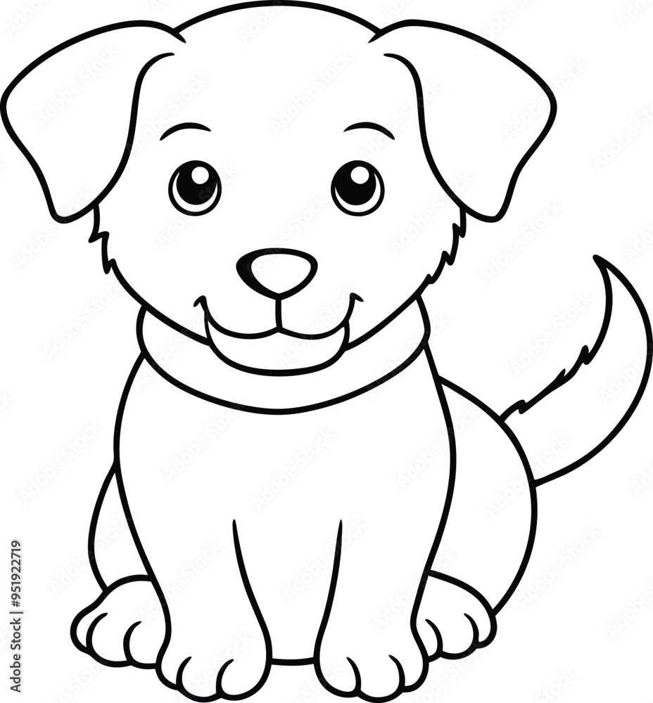 Playful dog sketch with simple lines for kids to fill with bright colors and imagination
Playful dog sketch with simple lines for kids to fill with bright colors and imagination