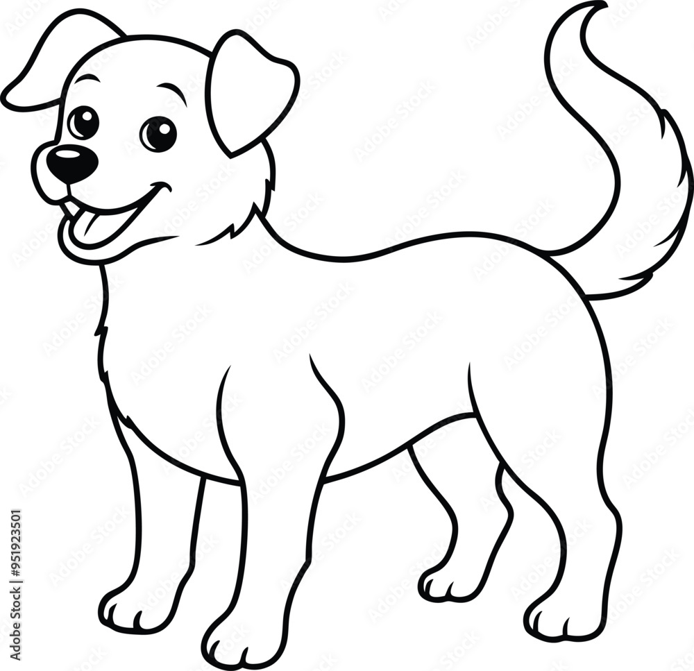 Fun and lively dog illustration perfect for kids’ coloring books and creative expression
Fun and lively dog illustration perfect for kids’ coloring books and creative expression