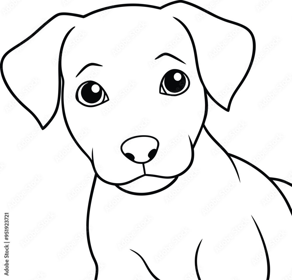 Sweet and playful dog line drawing ideal for kids’ coloring books and creative fun
Sweet and playful dog line drawing ideal for kids’ coloring books and creative fun