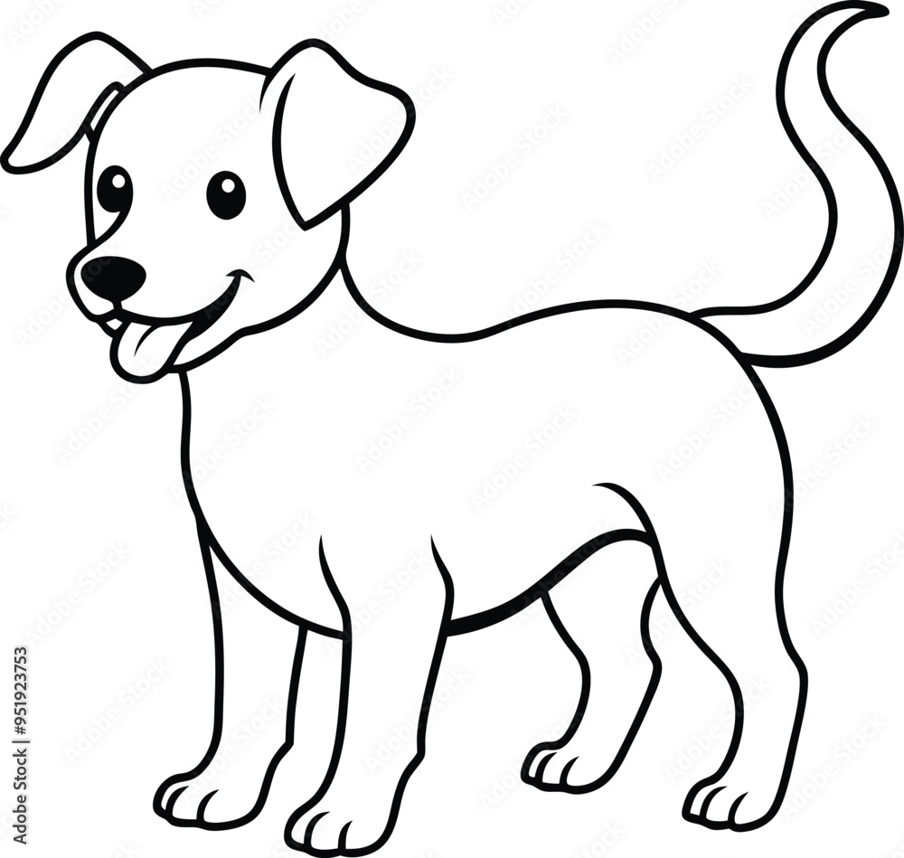 Adorable dog drawing with simple lines for kids to color and enjoy endless fun
Adorable dog drawing with simple lines for kids to color and enjoy endless fun