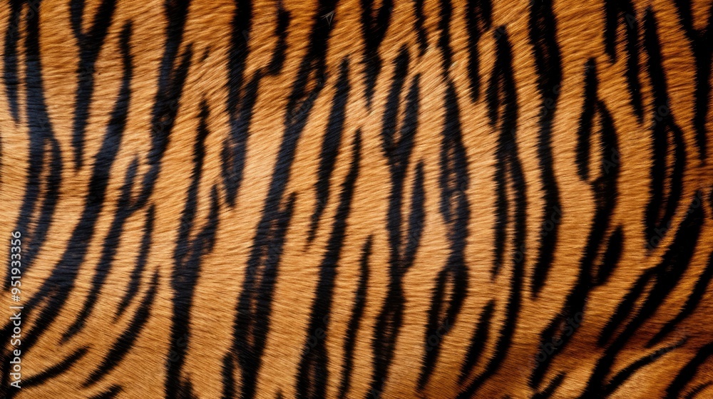 Tiger skin close-up texture flat lay background Tiger skin close-up texture flat lay background