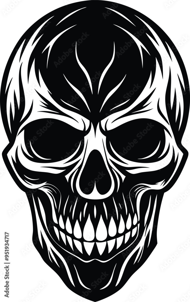 Subtle and refined skull silhouette ideal for minimal art enthusiasts
Subtle and refined skull silhouette ideal for minimal art enthusiasts