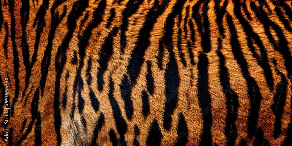 Tiger skin close-up texture flat lay background Tiger skin close-up texture flat lay background