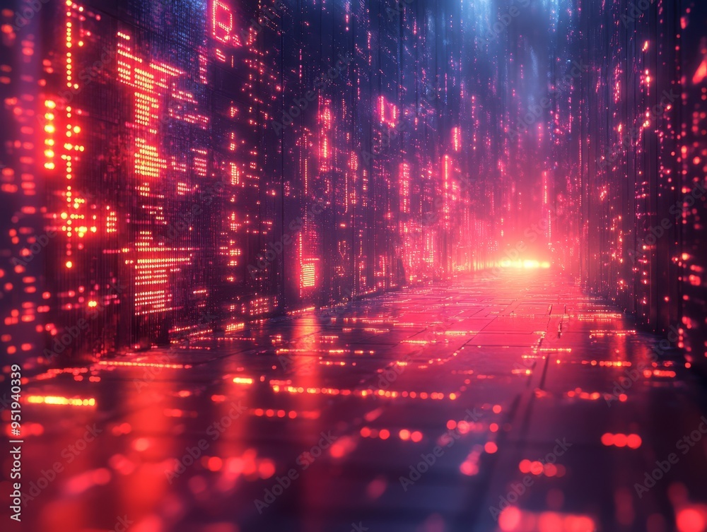 Fototapeta premium Futuristic Digital Background