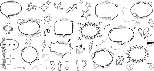 Comic Speech Bubbles set