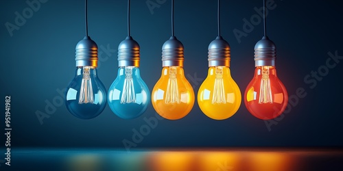 Colorful Light Bulbs: A Symbol of Inspiration