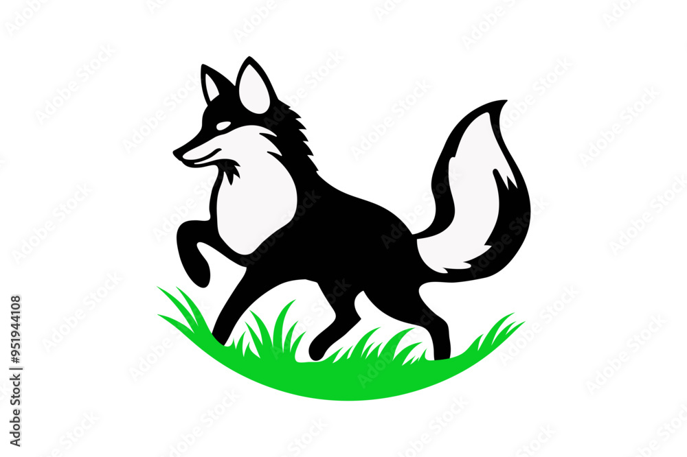 Obraz premium illustration of a wolf 