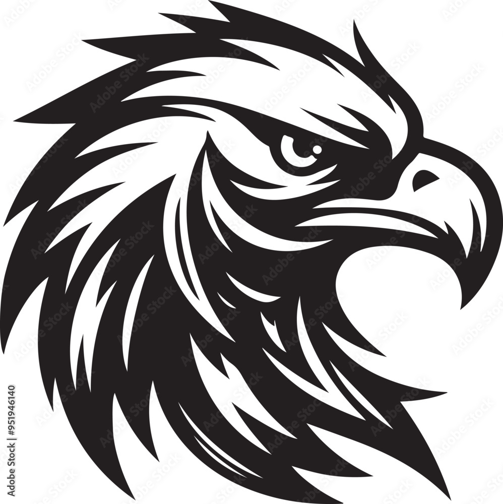 Naklejka premium Eagle bird illustration vector