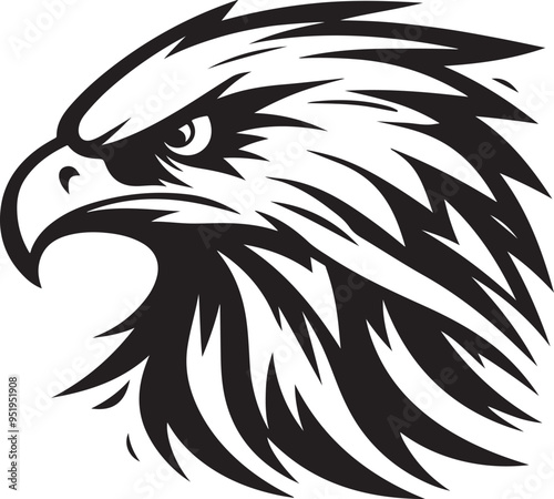 Eagle bird illustration vector
