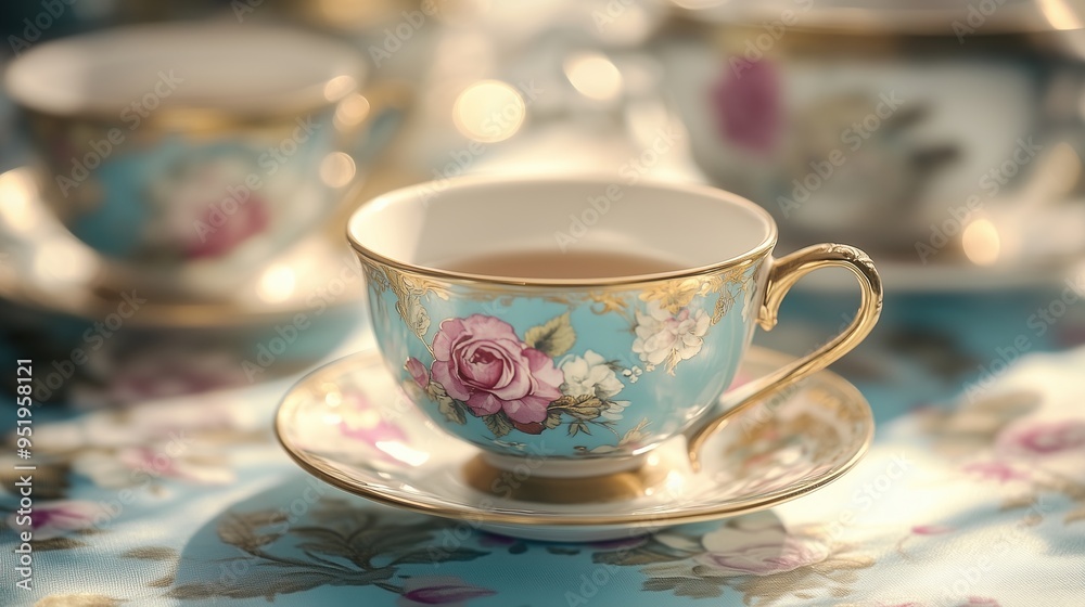 Fototapeta premium bridgerton tea cups