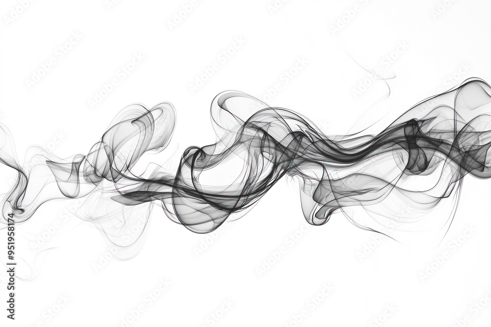 Dark black rising smoke or fog effect isolated on white background for decoration and covering. Dark black rising smoke or fog effect isolated on white background for decoration and covering.