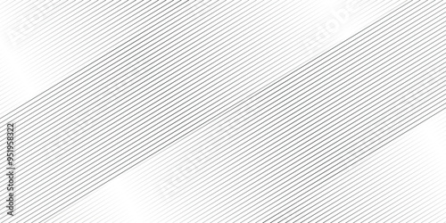 Vector tech Abstract thin black and white gradient silver stripe diagonal line vector carve wave minimal texture. vector illustration monochrome stripe pattern technology web graphic design.