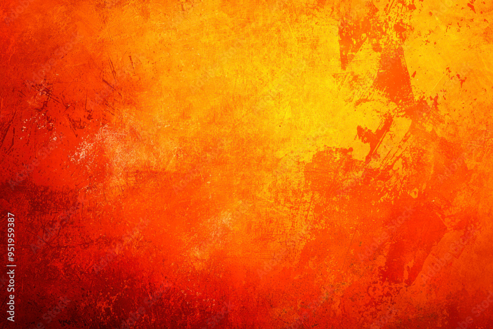 Obraz premium Abstract Orange Background with Red Grunge Texture for Thanksgiving and Halloween.