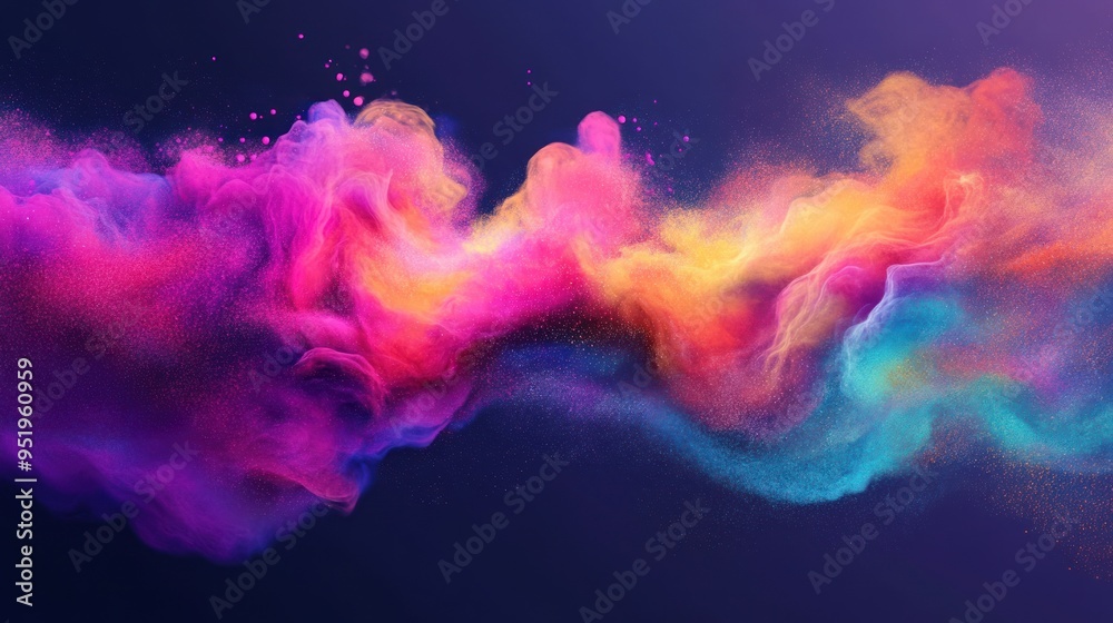Abstract Colorful Swirling Smoke Abstract Colorful Swirling Smoke