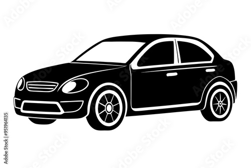 car silhouette vector illustration