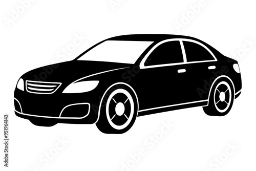 car silhouette vector illustration