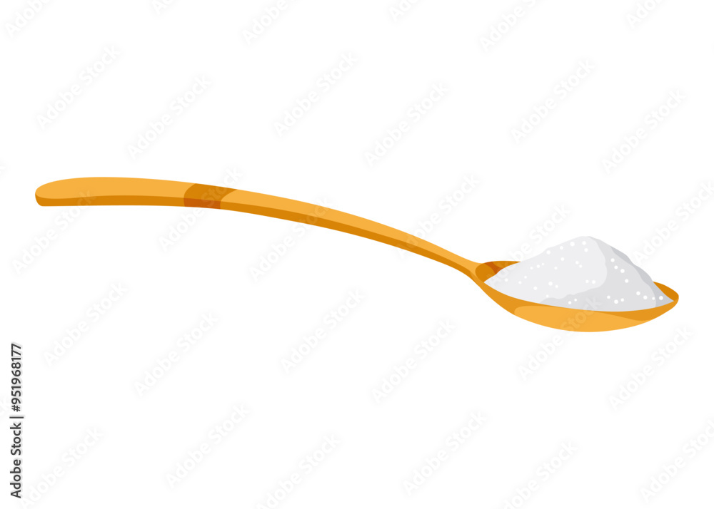 Sugar cartoon symbol. Sweet nutritious, tasty sugar. Refined sugar granulated or crystalline. Vector illustration Sugar cartoon symbol. Sweet nutritious, tasty sugar. Refined sugar granulated or crystalline. Vector illustration