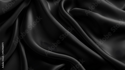 Abstract luxury black fabric cloth texture background