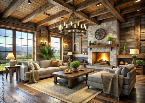 6. Rustic Accents