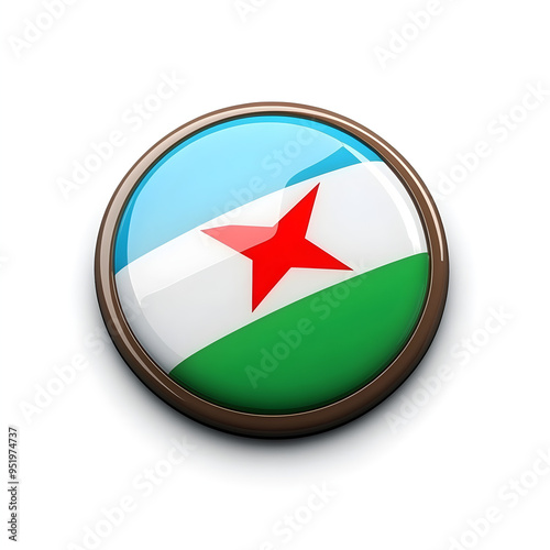 Djibouti flag round icon concept abstract form image Free Download Djibouti flag round icon concept abstract form image - GFXLoad