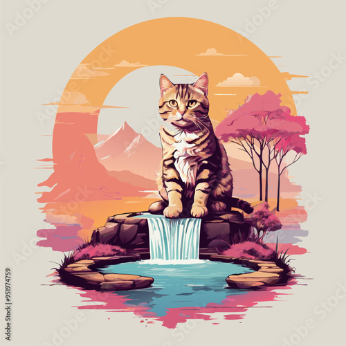 Cat t-shirt design for cat Lovers, Cat Craft Design.