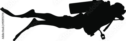 Scuba Diving Cricut and Silhouette SVG file