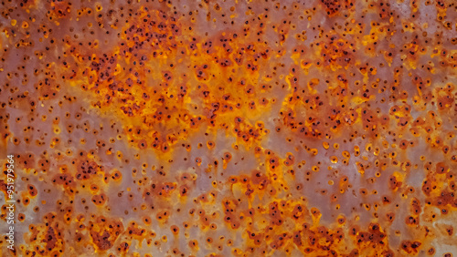 iron oxidation close-up photo