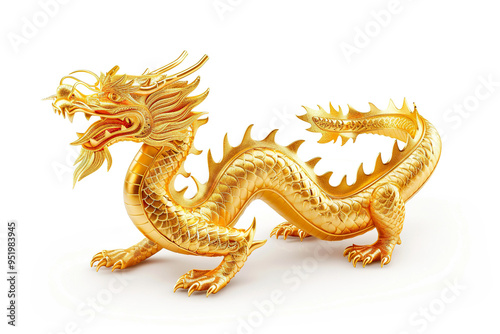 A gold dragon is laying on its back with its mouth open,