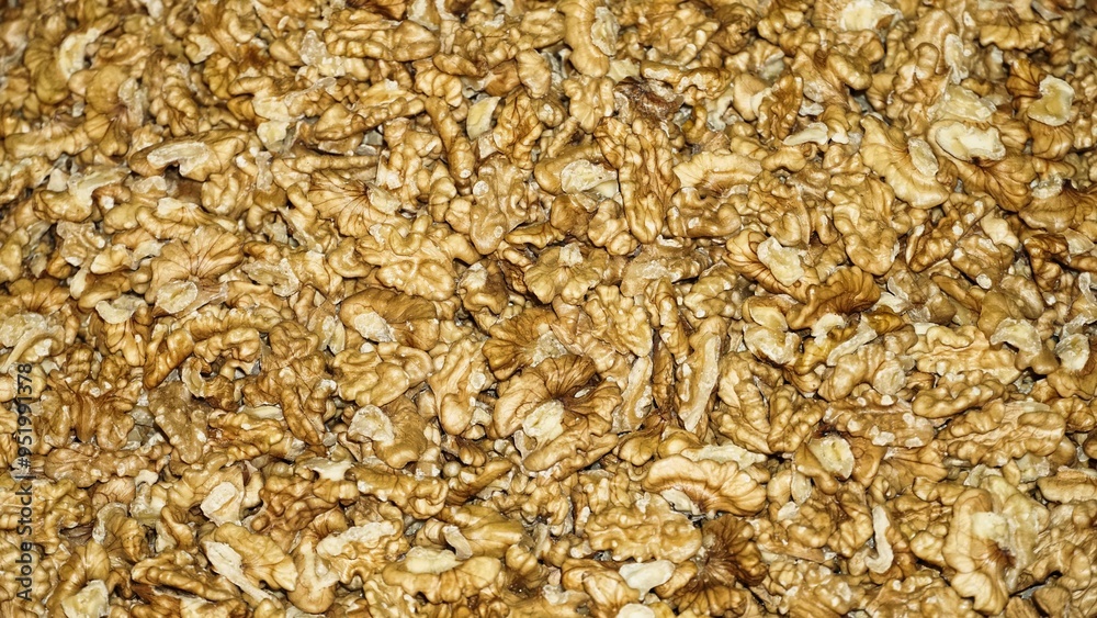 Closeup of Shelled Walnuts Closeup of Shelled Walnuts