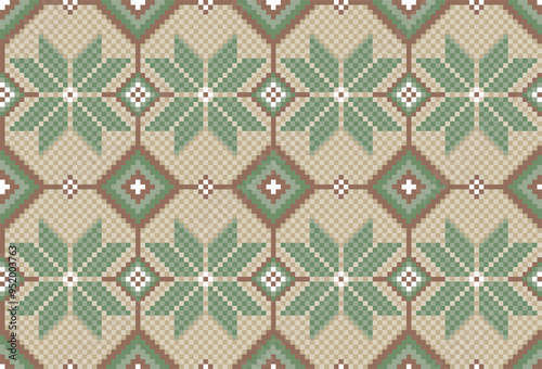 The seamless pixel background with geometric pattern.