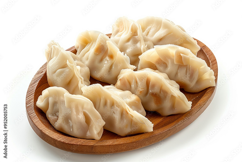 AI generated image of a tasty dish traditional dumplings isolated on white background AI generated image of a tasty dish traditional dumplings isolated on white background