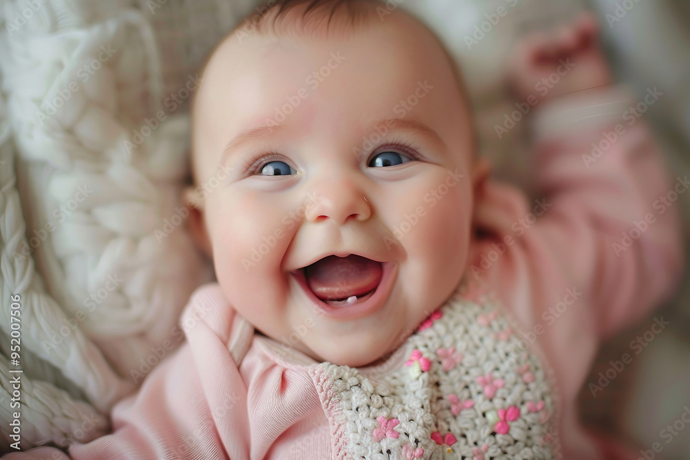 AI generated portrait of cute charming cheerful baby playing AI generated portrait of cute charming cheerful baby playing