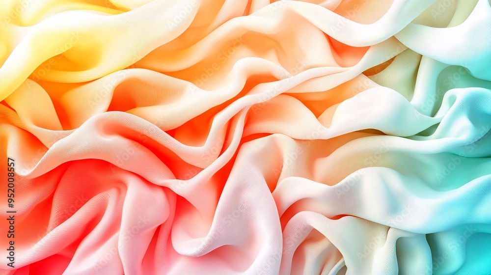 Obraz premium Colorful Silk Fabric.