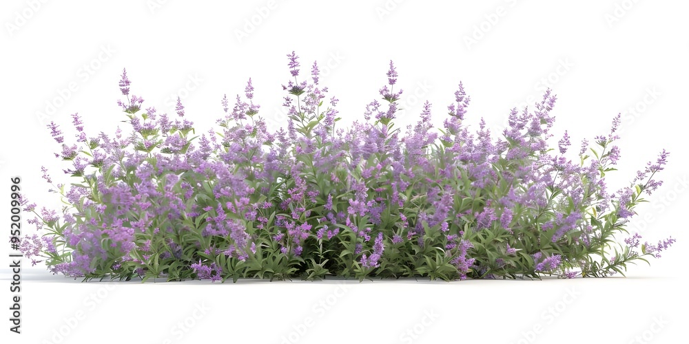 Naklejka premium Colorful Flowering Shrubs Isolated for Creative Projects