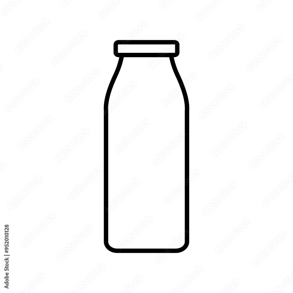bottle of milk line icon bottle of milk line icon