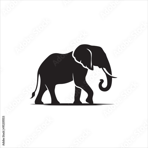 Silhouette elephant